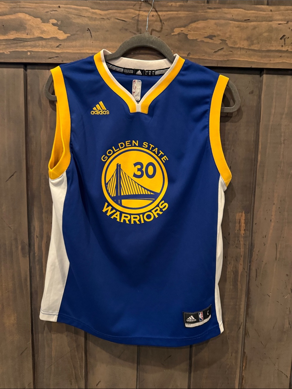 Curry adidas Kids Golden State Warriors Blue & Yellow Jersey #30
